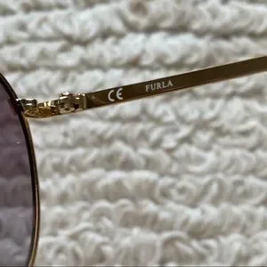 FURLA gold color block aviator sunglasses NEW Furla | Accessories | Furla Gold Color Block Aviator  main image 4